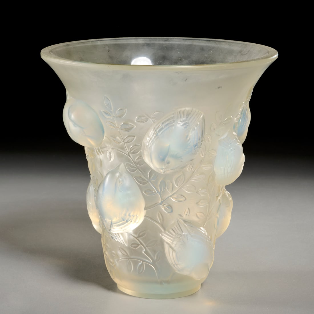 R. Lalique "Saint Francois" opalescent vase (1 of 6)