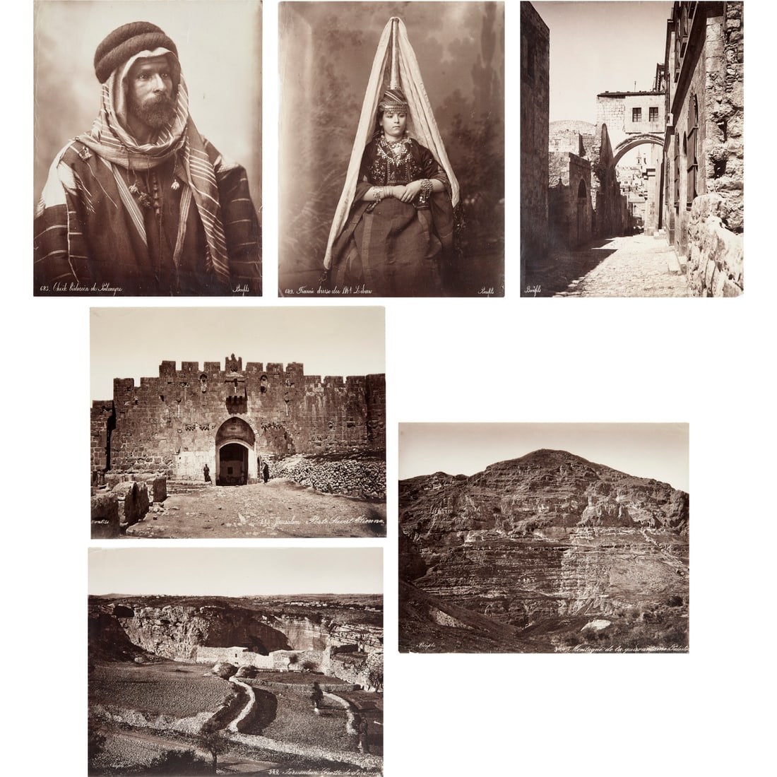 (39) Albumen prints, incl. Felix Bonfils, c. 1880s (1 of 12)