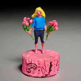 Austin Lee, painted plaster, 2018