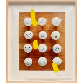 Laura Owens, inkjet and silkscreen on paper, 2014