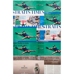 Heman Chong, large digital print on canvas, 2019