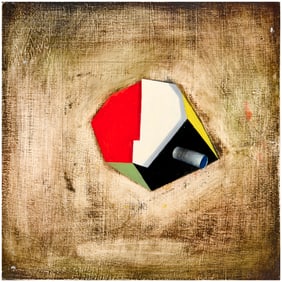 Will Mentor, oil on wood, 1986