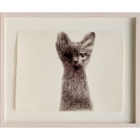 Bill Adams, ink drawing on paper, 2004