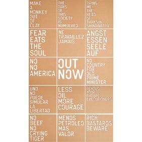 Rirkrit Tiravanija, stencils, 2014