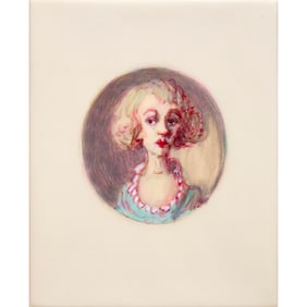 Moyna Flannigan, watercolor on vellum, 2004