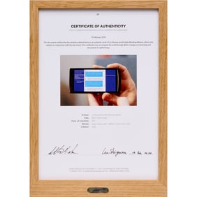 Shiyuan/Nielsen, certificate, 2020