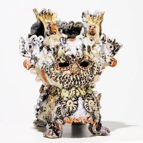 Sarai Delfandahl, sculptural ceramic planter, 2019