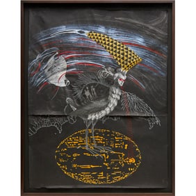 Jasmine Thomas-Girvan, mixed media on paper, 2019