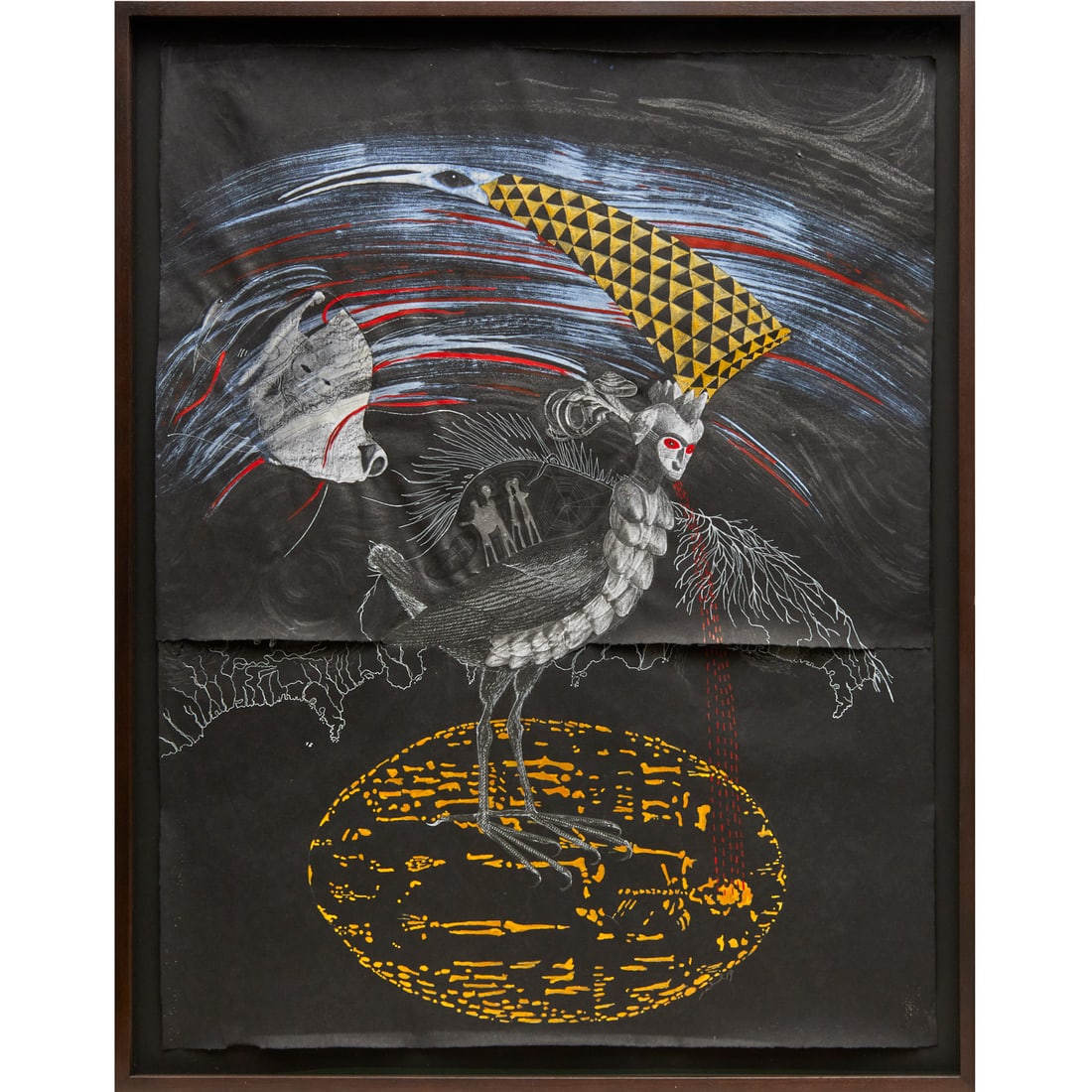 Jasmine Thomas-Girvan, mixed media on paper, 2019 (1 of 9)