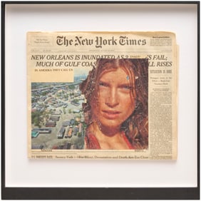 Mathew Hale, collage on newsprint, 2005