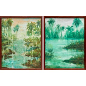 Claudia Fernandez, (2) oil crayon on artboard