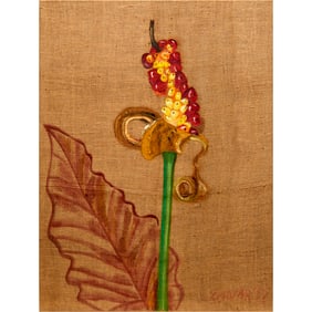 Marcia Schvartz, oil on burlap, 2004