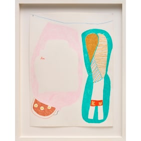 Orly Genger, colored pencil on paper, 2003