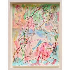 Max Brand, mixed media on paper, 2014