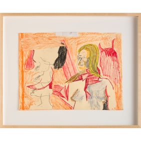 Walter Price, mixed media on paper, 2019