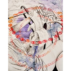 Matteo Callegari, oil and acrylic on linen, 2018