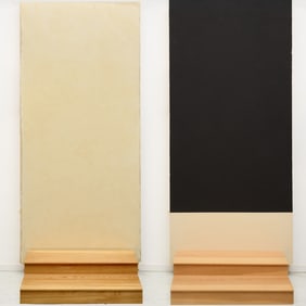 Allan Graham, (2) oils on canvas