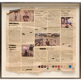 Jason Kraus, ink on newsprint