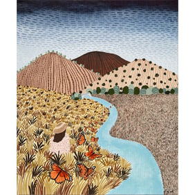 Sara Boccaccini Meadows, mixed media on canvas