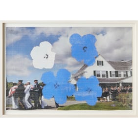 John Sparagana, mixed media collage, 2011