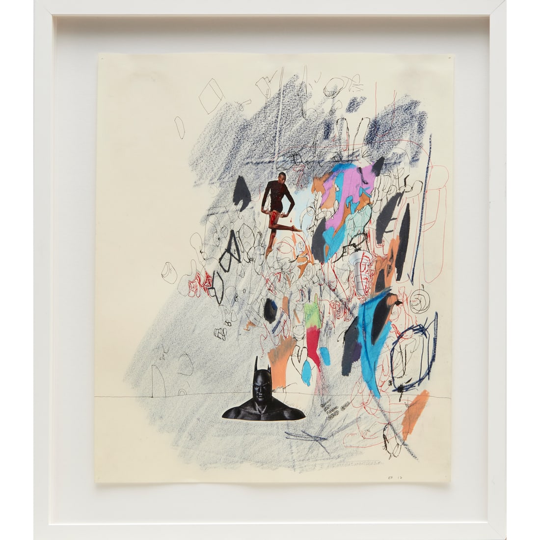 Elliott Hundley, mixed media on paper, 2017 (1 of 7)