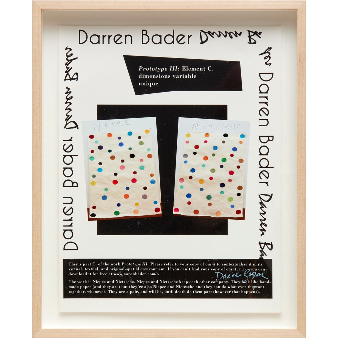 Darren Bader, digital print on paper, 2007 (1 of 4)