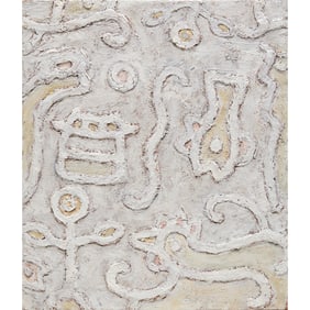 Shin Myongbom, mixed media on canvas, 1996