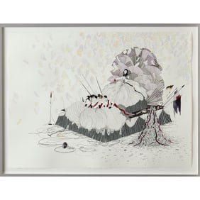 Jen Ray, ink and watercolor on handmade paper