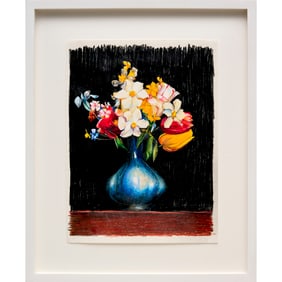 Sam McKinniss, colored pencil on paper, 2019