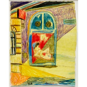 Tal R, mixed media on paper, 2012