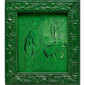 Barry Bridgwood, enamel on board, 1984