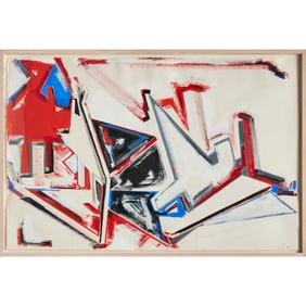 Dennis John Ashbaugh, mixed media on paper, 1981