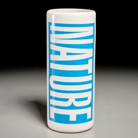 Barbara Kruger, porcelain vase, 2020