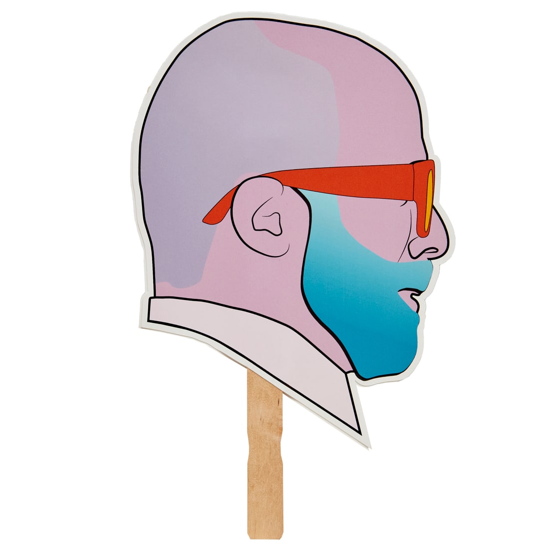 Alex Israel, silkscreen portrait, 2015 (1 of 4)