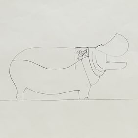 Francois-Xavier Lalanne (attrib.), ink on paper