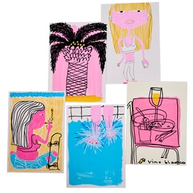 Katharina Arndt, (5) works on paper, 2021