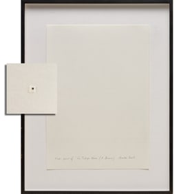 Kris Martin, graphite and collage on paper, 2007