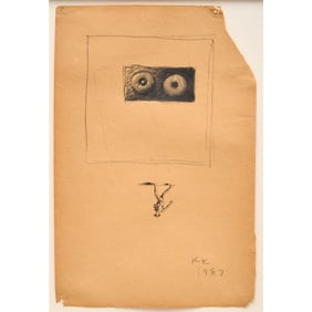 Karla Knight, charcoal on paper, 1987