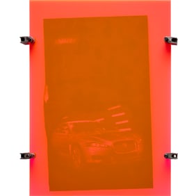 Kerstin Bratsch, spray paint on newspaper, 2010