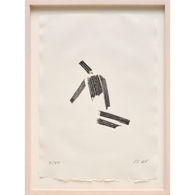 Joel Shapiro, woodcut, 1985