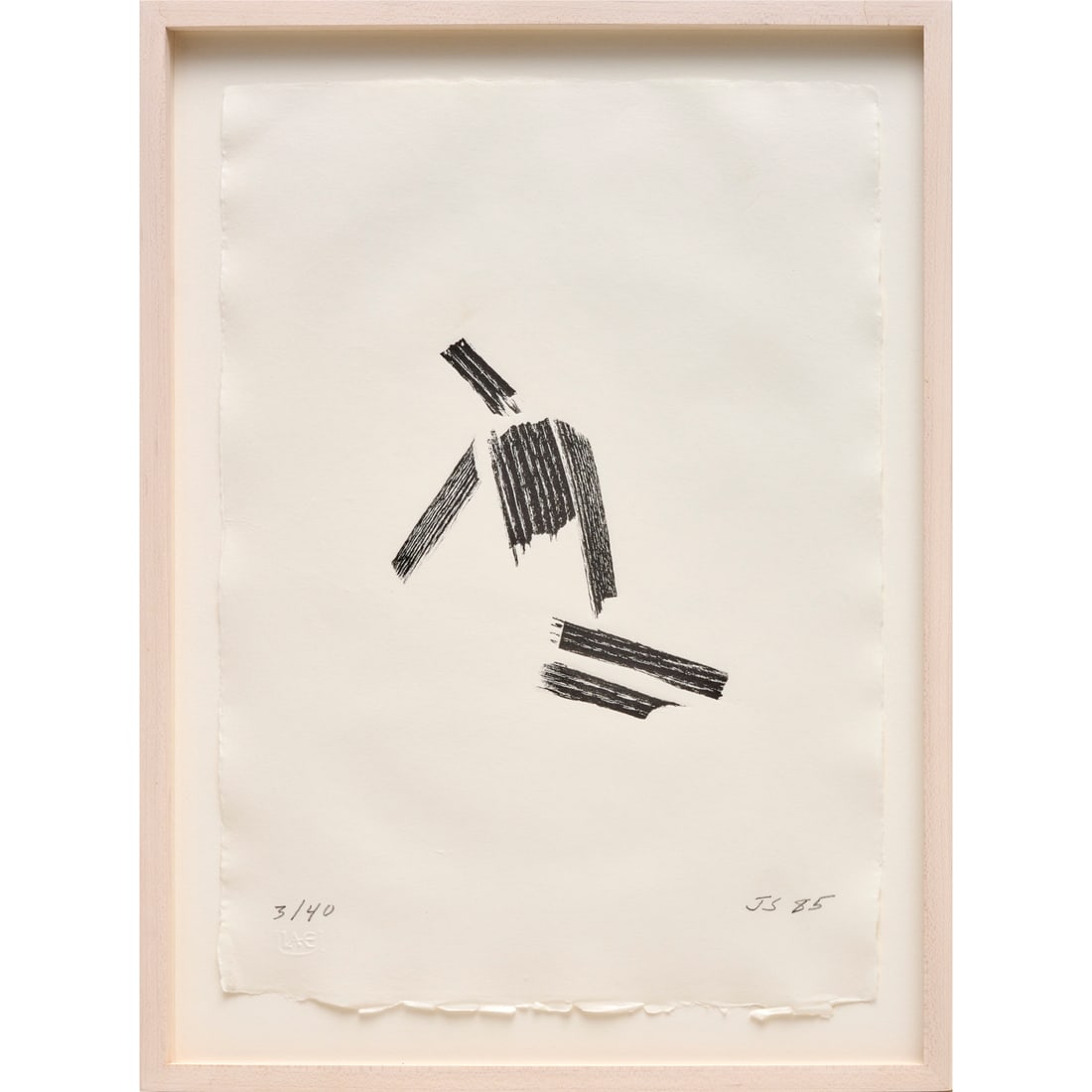 Joel Shapiro, woodcut, 1985 (1 of 5)