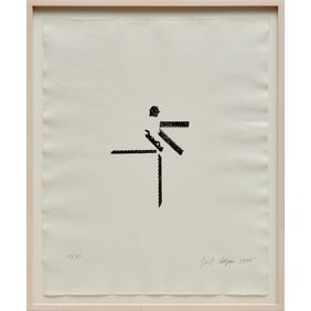 Joel Shapiro, woodcut, 1985