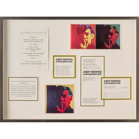 Andy Warhol MoMA Retrospective Invitation, 1989