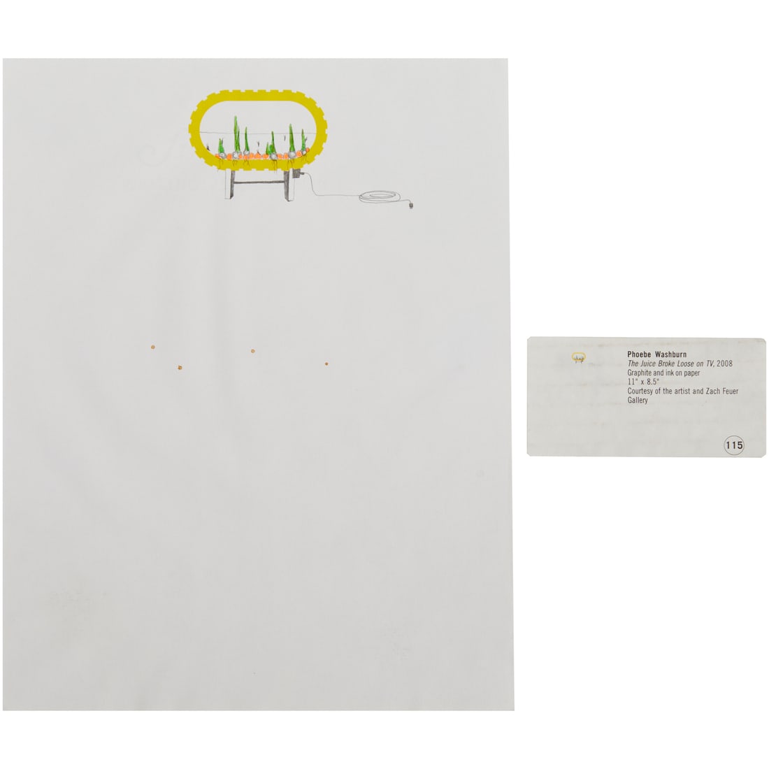 Phoebe Washburn, drawing on paper, 2008 (1 of 8)