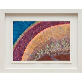 Jon Joanis, gouache and colored pencil on paper