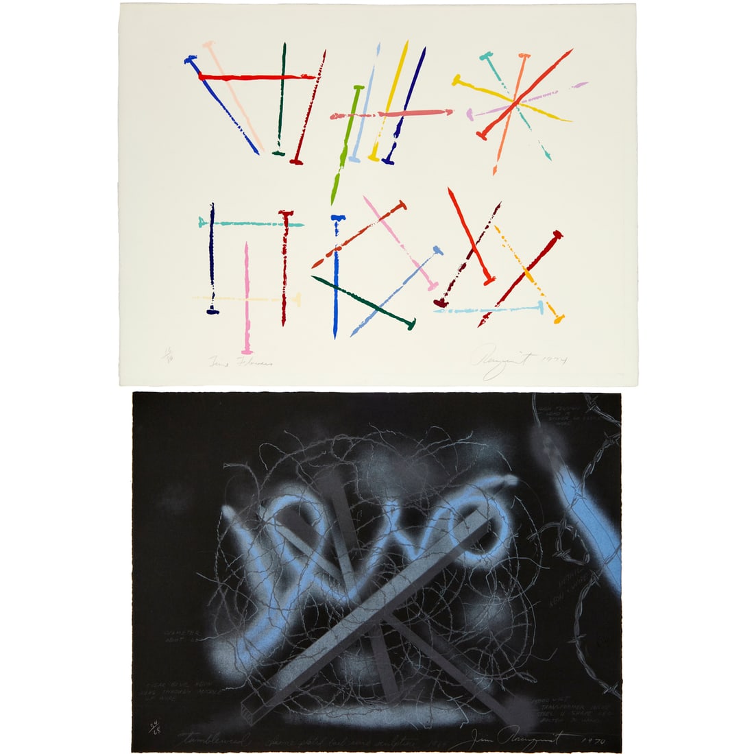 James Rosenquist, (2) lithographs (1 of 10)