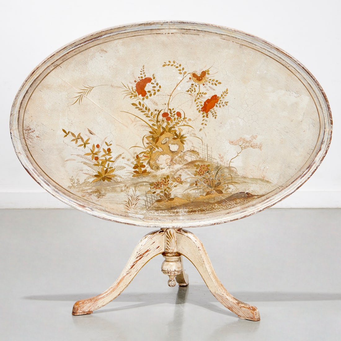 Chinoiserie painted tilt top table (1 of 6)