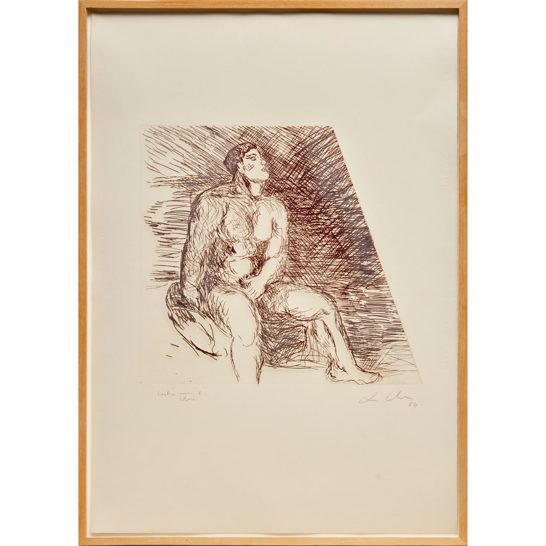 Sandro Chia, etching, 1984 (1 of 6)