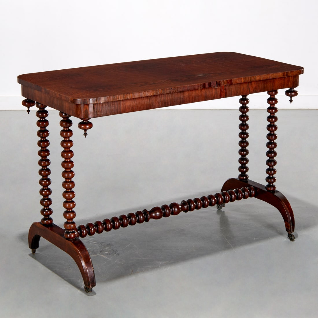 Victorian bobbin turned rosewood side table (1 of 6)