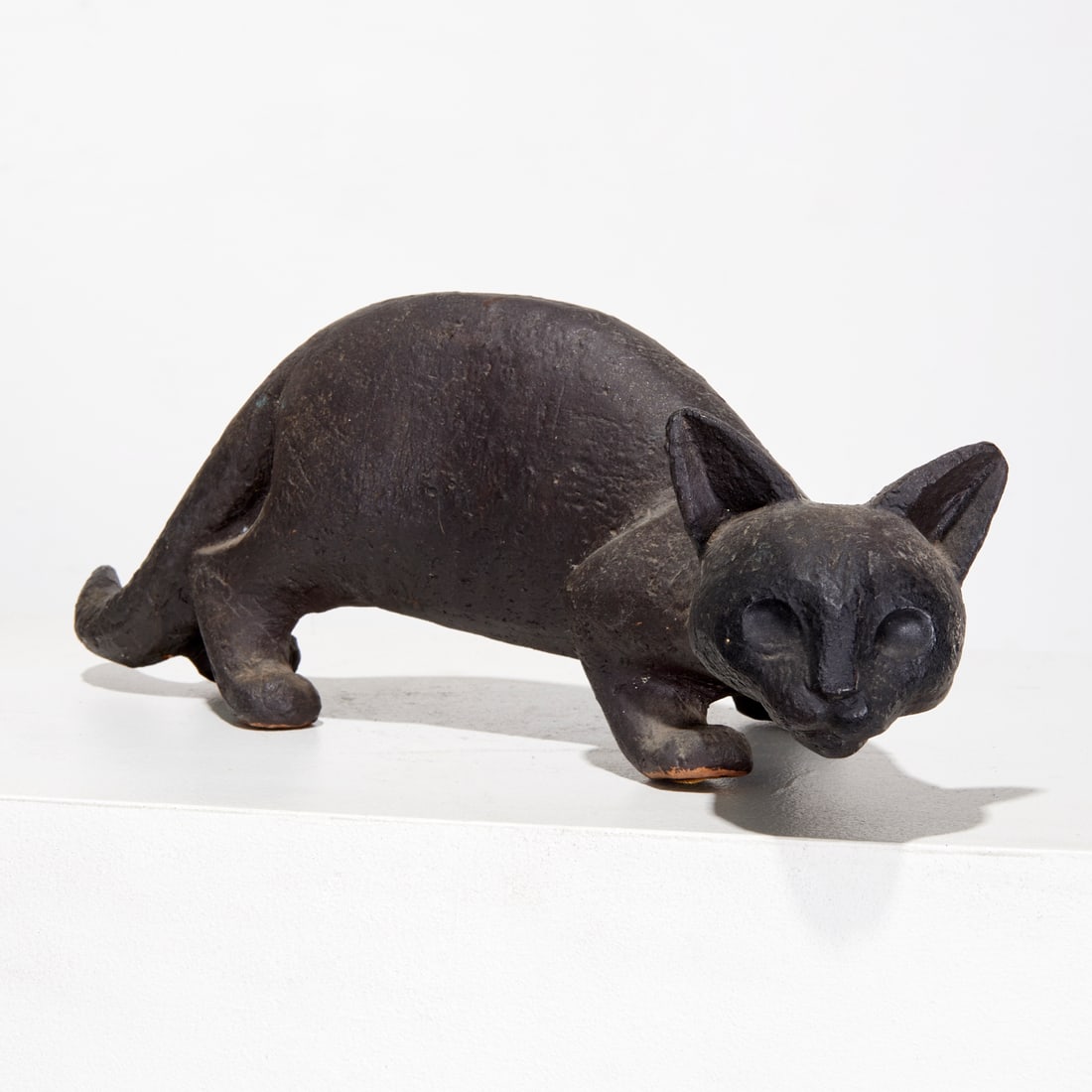 Milton Elting Hebald, ceramic cat sculpture, 1953 (1 of 7)